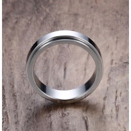 Terasest sõrmus - äärega